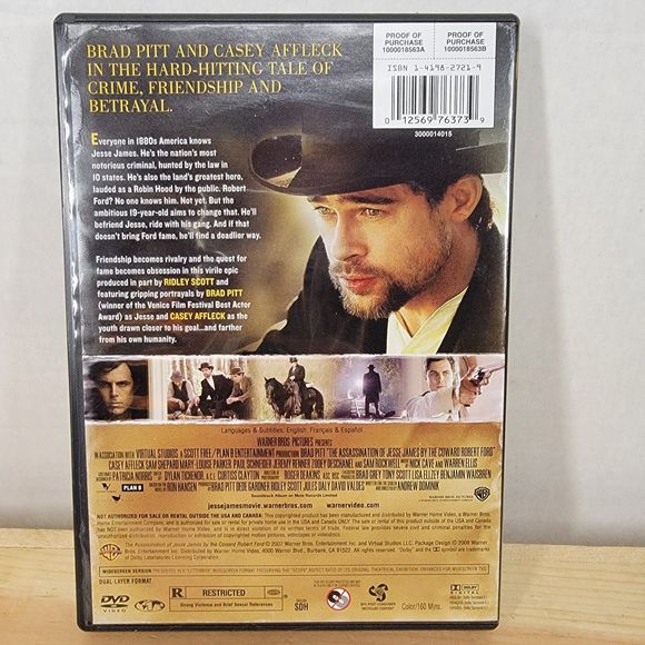 DVD The Assassination Of Jesse James By The Coward Robert Ford - Picture 4 of 4